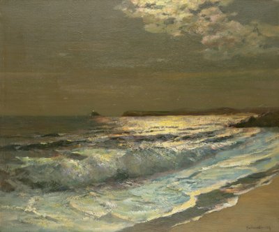 The Moonlit Breaking Wave av Albert Julius Olsson