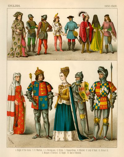 Engelsk Kostym 1450-1500 av Albert Kretschmer