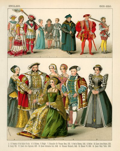 Engelsk kostym 1500-1550 av Albert Kretschmer