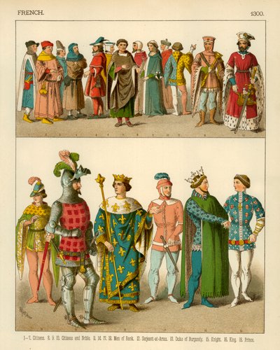 Fransk kostym 1300 av Albert Kretschmer