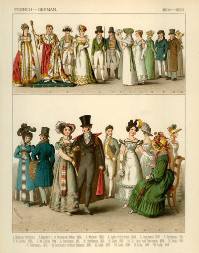 Franska och tyska dräkter 1804-1830 av Albert Kretschmer