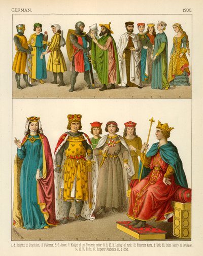 Tysk kostym 1200 av Albert Kretschmer