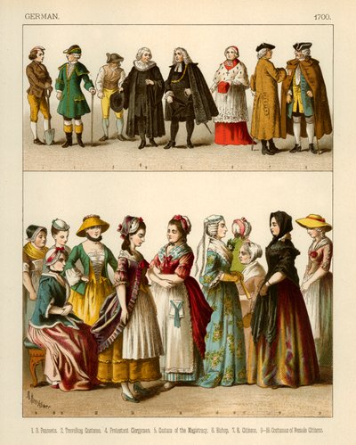 Tyska kostymer 1700 av Albert Kretschmer