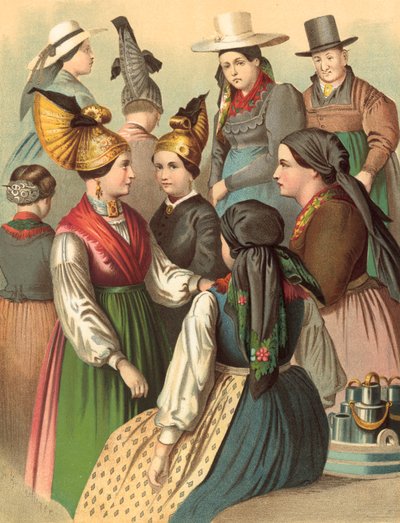 Tysk kostym, Österrike, Oberösterreich av Albert Kretschmer
