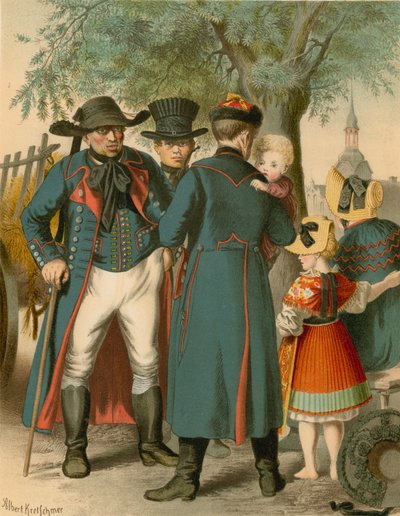 Tysk dräkt, Pommern, Weitzacker av Albert Kretschmer
