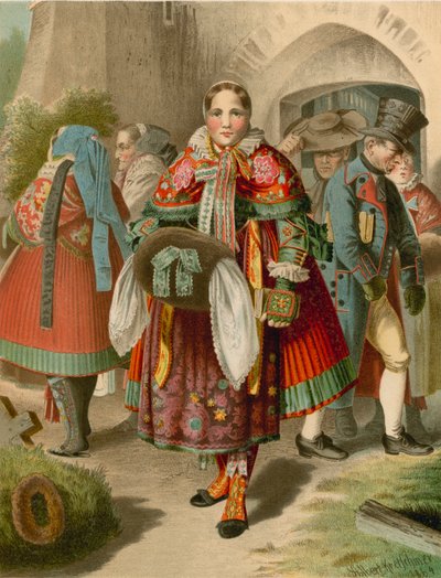 Tysk kostym, Pommern, Weitzacker av Albert Kretschmer