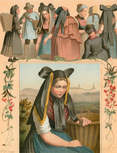 Tysk kostym, Thuringen av Albert Kretschmer