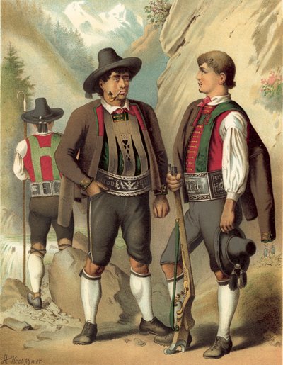 Tysk kostym, Tyrolen, Passeyer av Albert Kretschmer