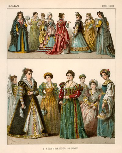 Italiensk kostym 1500-1600 av Albert Kretschmer