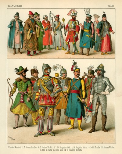 Slavisk kostym 1500 av Albert Kretschmer