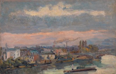 Längs Seine (Rouen) av Albert Lebourg
