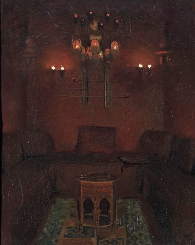 Interiör av Sir Richard Burtons kapell, 1889 av Albert Letchford