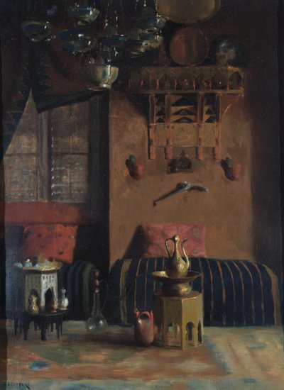 Sir Richard Burtons rökrum, 1889 av Albert Letchford