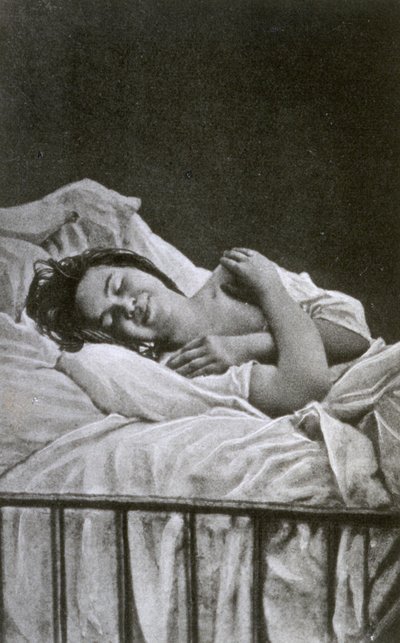 Ung kvinna med ett anfall av hysteri, 1878 av Albert Londe