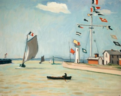 Hamnen i Honfleur av Albert Marquet
