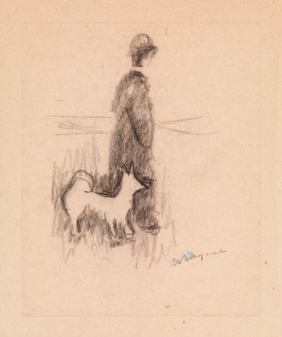 Figur och hund av Albert Marquet