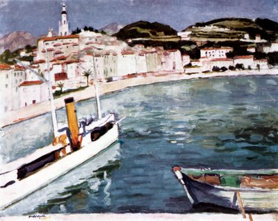 Hamnen i Menton, 1905 av Albert Marquet