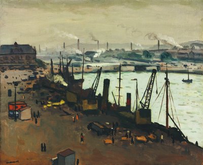Hamnen i Boulogne-sur-Mer av Albert Marquet