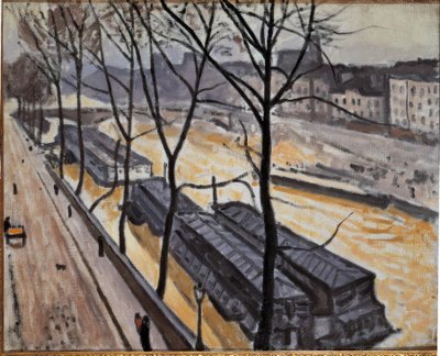 Paris på vintern (Quai de Bourbon) av Albert Marquet