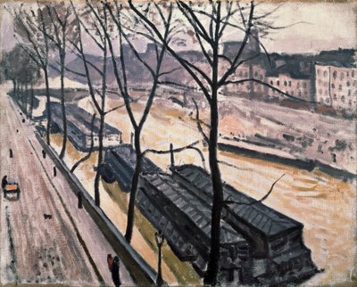 Paris på vintern. Quai Bourbon, 1907. av Albert Marquet