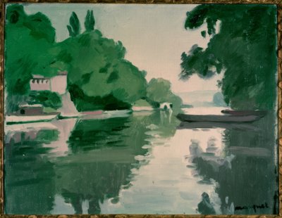 Landskap i Chenevières av Albert Marquet
