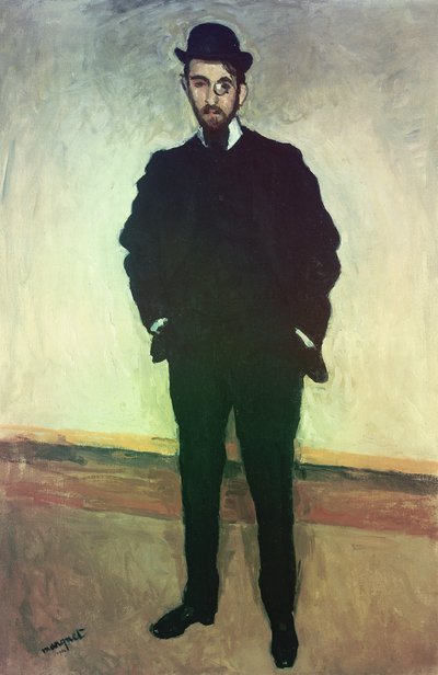 Porträtt av Andre Rouveyre av Albert Marquet