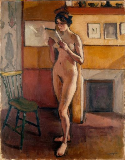 Stående kvinnlig naken av Albert Marquet