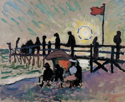 Gångbron vid Sainte-Adresse av Albert Marquet