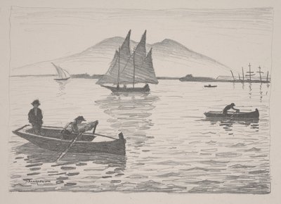Hamnen i Neapel av Albert Marquet