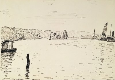 Utsikt i omgivningarna av Rouen av Albert Marquet