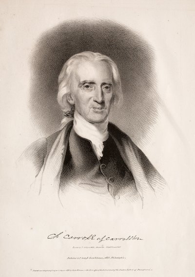 Charles Carroll från Carrollton, Maryland, 1832. av Albert Newsam