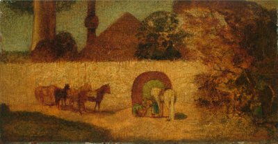 Vid profetens grav, ca 1882 (olja på panel) av Albert Pinkham Ryder