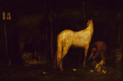 I stallet, före 1911. av Albert Pinkham Ryder