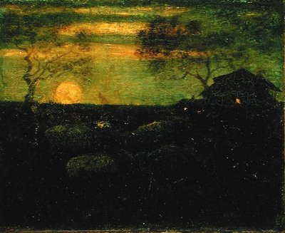The Sheepfold, sent 1870-tal (olja på duk) av Albert Pinkham Ryder