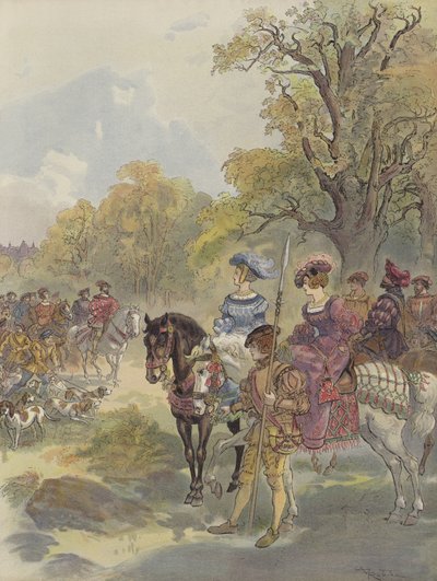 kunglig jakt av Albert Robida