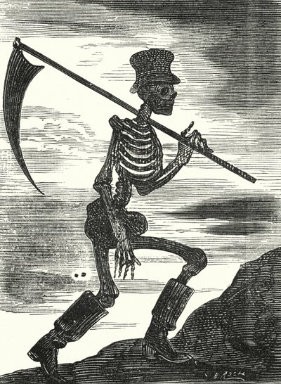 Döden (gravyr) av Albert Robida