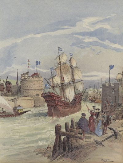 Kungens flotta i Le Havre, La Belle Francoise av Albert Robida