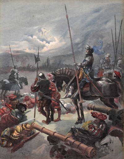 På natten av Marignan, illustration från 