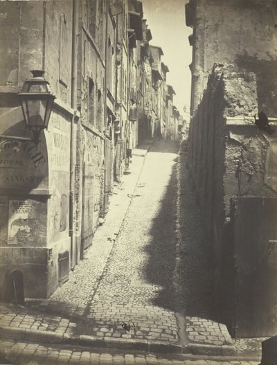 Rue des Grands Carmes, Utsikt från Rue Ste. Martha, 1862. av Albert Terris