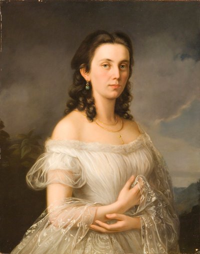 Albert Theer (1815-1902) - Prinsessan Julia av Liechtenstein (1817-1895), född grevinnan Potocki av Albert Theer