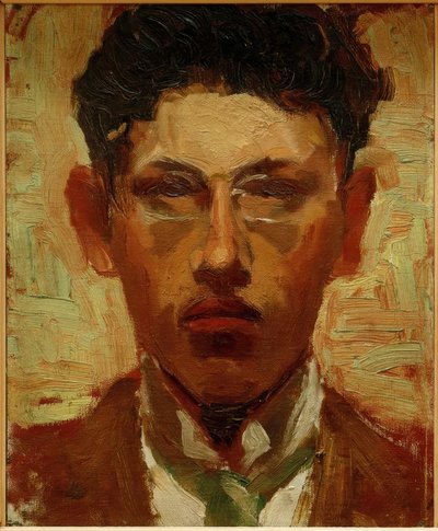 Porträtt av Patriz Huber av Albert Weisgerber