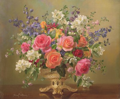 AB297 Ett arrangemang av juniblommor av Albert Williams