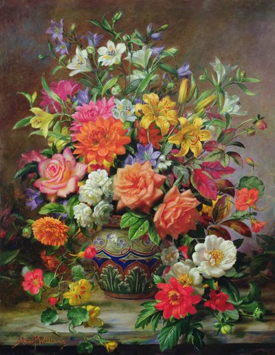 Septemberblommor, symboler för hopp och glädje av Albert Williams
