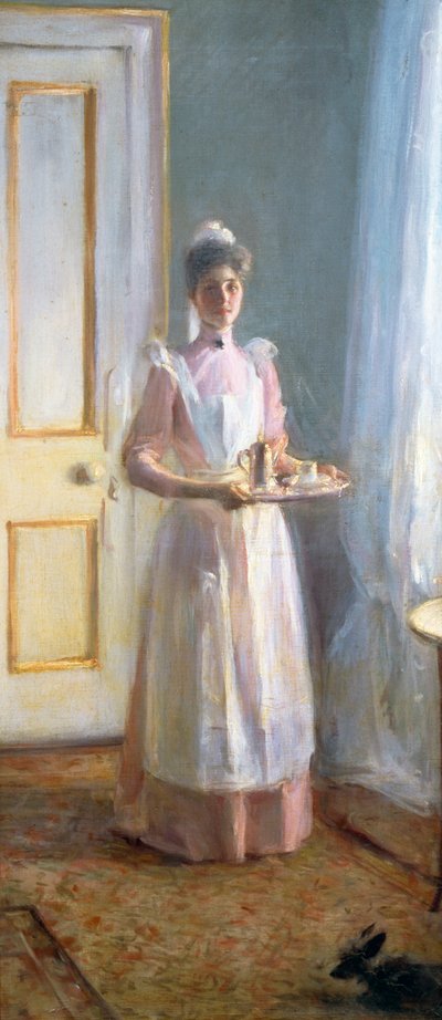 Tjänaren, ca 1900 (olja på duk) av Albert de Belleroche