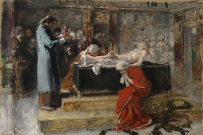 Uppfostran av Jairis lilla dotter av Albert von Keller