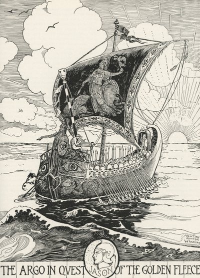 Jason och argonauterna på Argo av Albertine Randall Wheelan