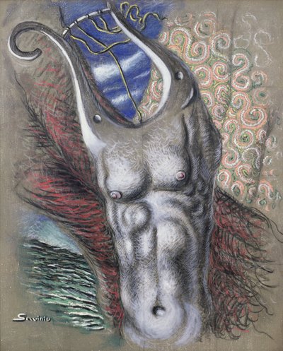 Orpheus (olja på duk) av Alberto  Savinio