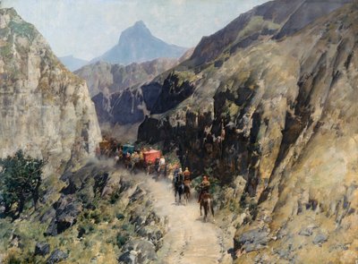 Karavan i Persien av Alberto Pasini