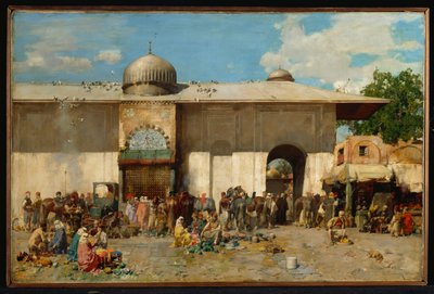 Orientalisk marknad, 1884 av Alberto Pasini