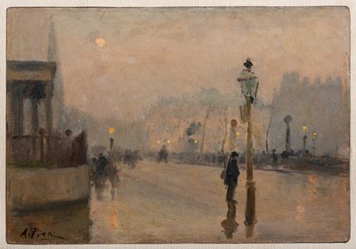 Oxford Street (olja på pannå) av Alberto Pisa